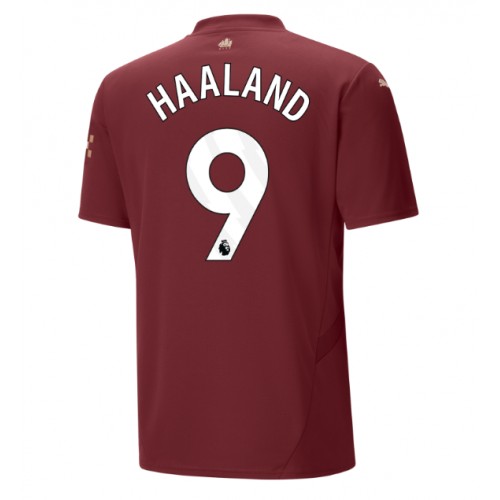 Pánský Fotbalový dres Manchester City Erling Haaland #9 2024-25 Třetí Krátký Rukáv